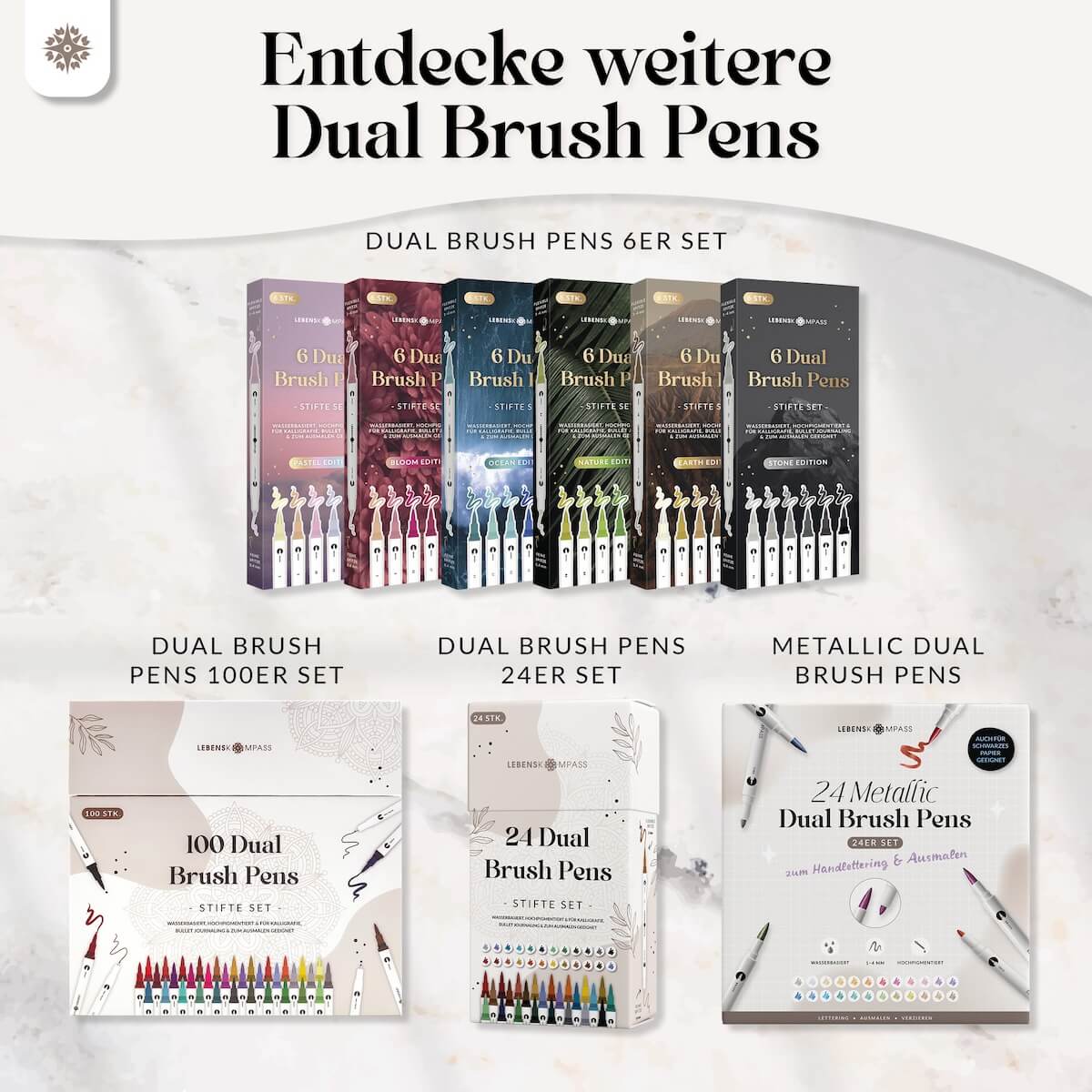 Dual Tip Art Marker - 40 bunte Alkohol Stifte