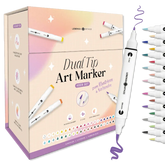 Dual Tip Art Marker - 40 bunte Alkohol Stifte