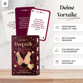 Deeptalk Paare - 100 Gesprächskarten für echte Nähe & Achtsamkeit
