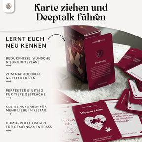 Deeptalk Paare - 100 Gesprächskarten für echte Nähe & Achtsamkeit