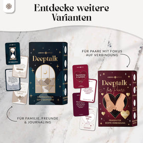 Deeptalk Paare - 100 Gesprächskarten für echte Nähe & Achtsamkeit