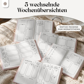 Bullet Journal Planer DIN A5 - Vorgefertigt zum Ausmalen