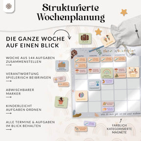 Undatierter Tages- und Wochenplaner für Kinder