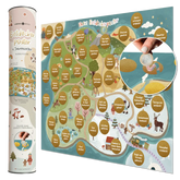 Entdeckerposter für Kinder - Rubbelposter