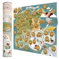 Entdeckerposter für Kinder - Rubbelposter