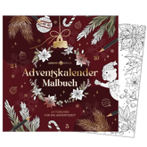 Adventskalender Malbuch zum Ausmalen