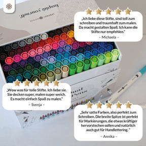 Dual Brush Pens - Bunte Pinselstifte Set