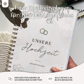 Hochzeitsplaner mit Poster