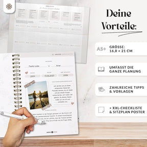 Hochzeitsplaner mit Poster