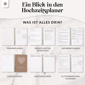 Hochzeitsplaner mit Poster