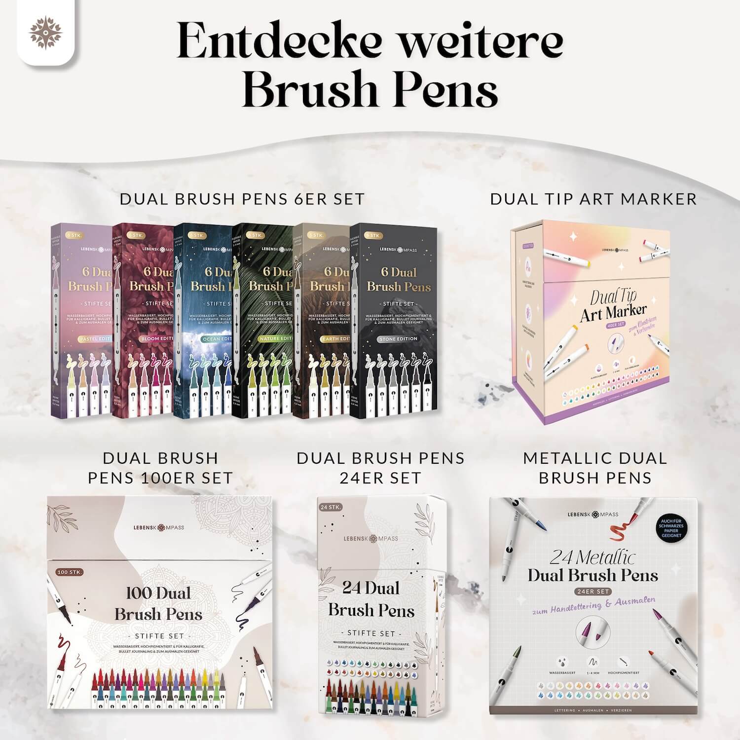 Textmarker Stifte - 6er Set Highlighter