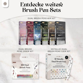 Dual Brush Pens - Bunte Pinselstifte Set