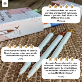 Dual Brush Pens - Bunte Pinselstifte Set