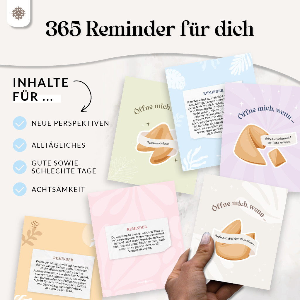 Glückskeks Abreißblock – 365 Erinnerungen für jeden Moment