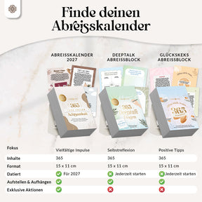 Glückskeks Abreißblock – 365 Erinnerungen für jeden Moment