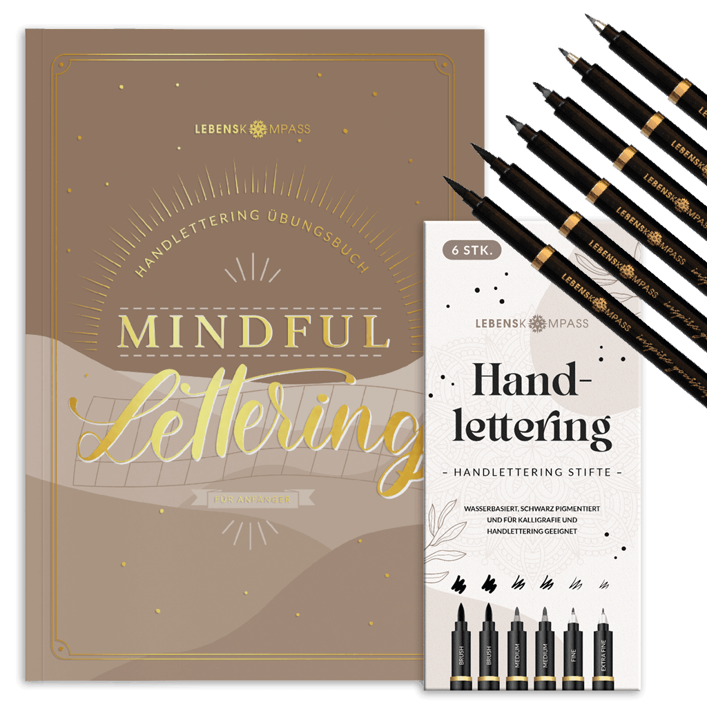 "Handlettering Starter"-Set (Buch + Stifte)
