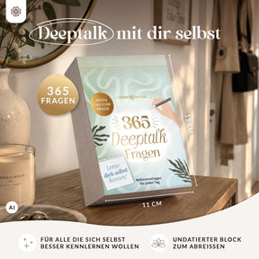 Deeptalk Abreißblock – 365 Fragen, um dich selbst kennenzulernen