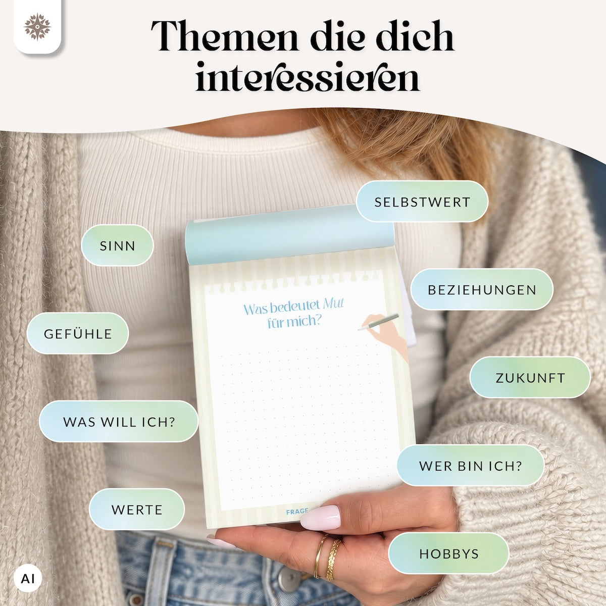Deeptalk Abreißblock – 365 Fragen, um dich selbst kennenzulernen