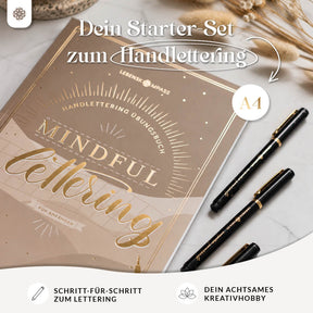 "Handlettering Starter"-Set (Buch + Stifte)