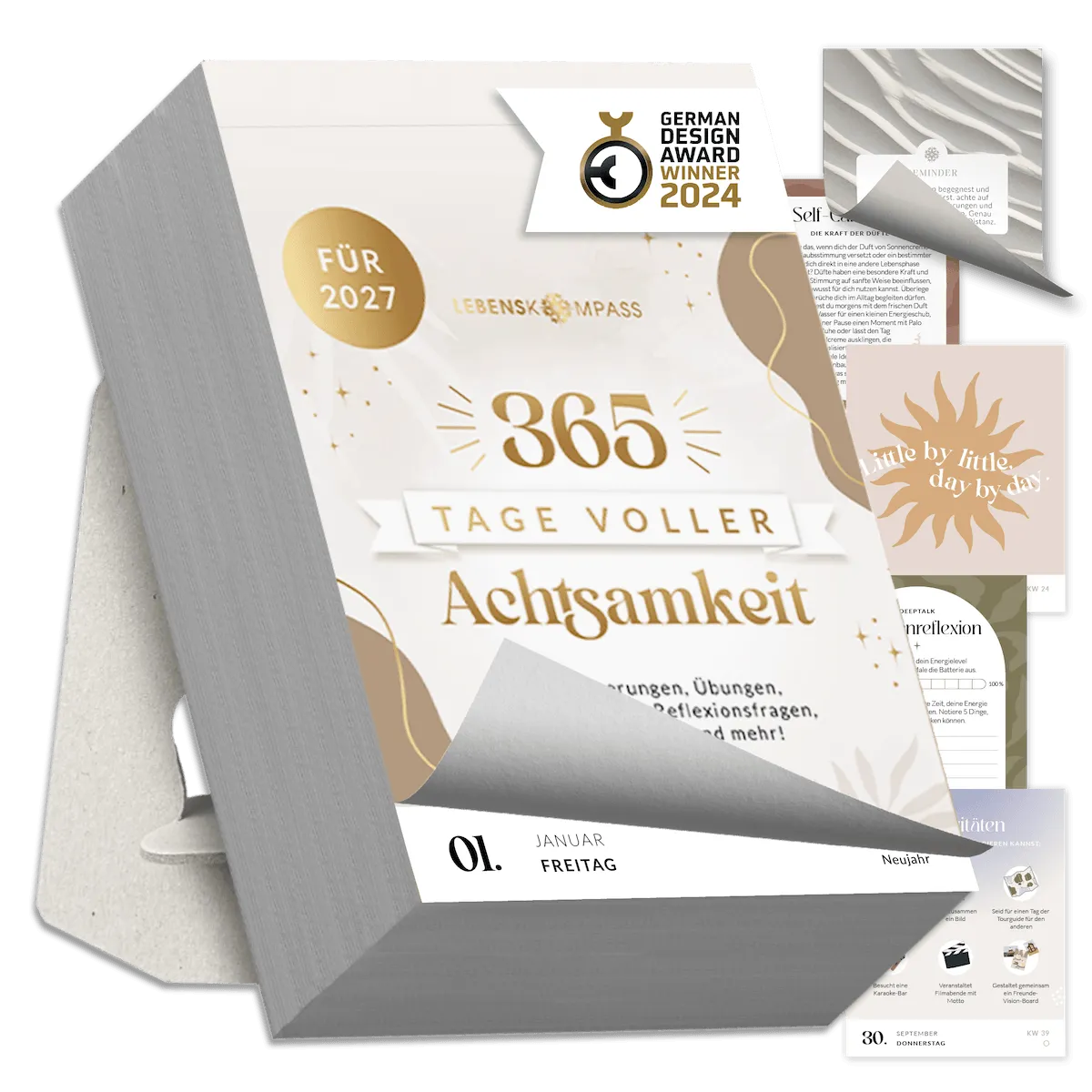 Abreißkalender 2027 - 365 Tage Achtsamkeit