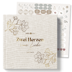Gästebuch für die Hochzeit mit Fragen