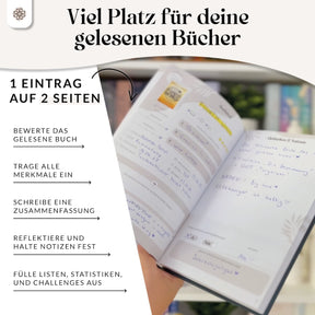 Buchjournal - Lesetagebuch zum Ausfüllen
