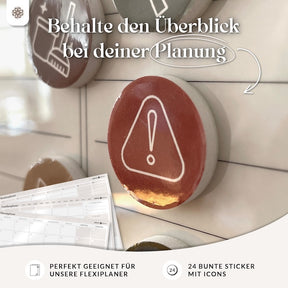 FlexiPlan® - Selbsthaftender Wandplaner