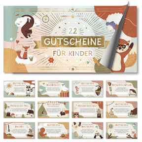 Gutscheinheft für Kinder - 22 Gutscheine zum Verschenken