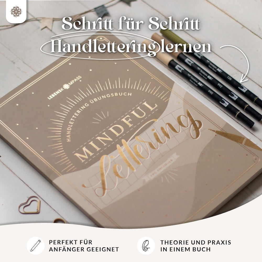 Handlettering Übungsbuch "Mindful Lettering"