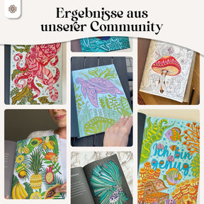 Malbuch Erwachsene "JUST PAINTING MY THOUGHTS”