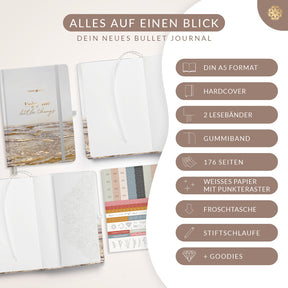 Bullet Journal "PRO" DIN A5 - Notizbuch mit Punktraster