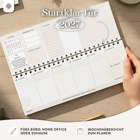 Tischkalender für 12 Monate