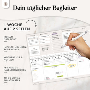 Tischkalender für 12 Monate