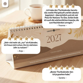 Tischkalender für 12 Monate