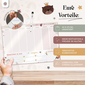 FlexiPlan®  für Kinder - Stunden- & Wochenplaner