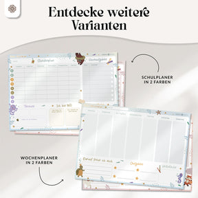 FlexiPlan®  für Kinder - Stunden- & Wochenplaner