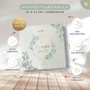 Gästebuch für die Hochzeit mit Fragen