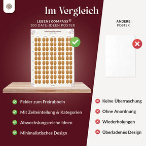Rubbelposter für Paare – 100 Date-Ideen